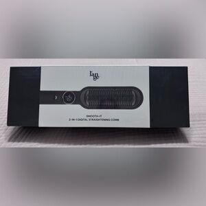 Lange Smooth-It 2-in-1 Digital Straightening Comb - Black